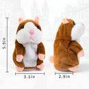 Interactive Plush Talking Hamster: 5.7in Toy That Mimics Your Voice—Perfect for Children