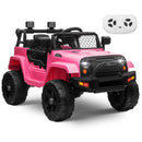 12V Kids Ride-On Truck with Remote Control, Power Wheels, and LED Lights