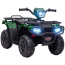 Green 12V Battery-Powered ATV for Kids Ages 3-5