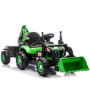 24V Electric Ride-On Tractor for Kids with Versatile 4-in-1 Attachments