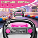 Pink Electric Go-Kart Bumper Car for Girls Ages 3 to 6