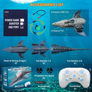 MAMABOO RC Mosasaurus Dinosaur Sea Creature with Light and Spray Features