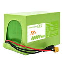 72V 40Ah Lithium Battery Pack with 100A BMS for 800W-4000W Motors