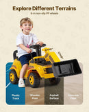 Fun Musical Excavator Ride-On Toy with Storage for Toddlers Aged 19-36 Months