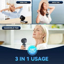 Compact USB Rechargeable Handheld Fan - Foldable and Travel-Friendly