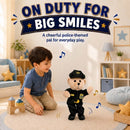 Singing and Dancing Police Bear Plush Toy, Plays Bad Boys Tune, 14" Soft Toy