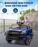 12V Electric Police Car Ride-On with Remote Control, LED Lights, and Music