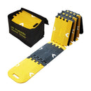10ft Collapsible Rubber Speed Bump in Yellow