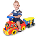 Disney Mickey Ride-On Toy with Trailer and Sounds for Kids