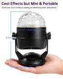 Luditek Sound-Activated Battery-Powered Black Disco Ball Party Lights