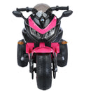 12V Battery Operated 3-Wheel Motorcycle Toy for Kids with Illuminated Wheels