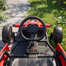 Qaba 24V Red Electric Drift Go Kart for Kids with Dual Motors