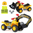 OLAKIDS Versatile 3-in-1 Excavator and Bulldozer Toy for Toddlers