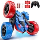 360° STEM Remote Control Car for Kids with USB-C & Modular Battery in Blue and Red