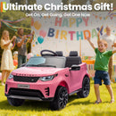 Garvee 12V Pink Land Rover Style Ride-On Car with Remote Control and Dual Motor