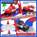 Spider-Themed Race Track and Monster Truck Playset for Kids Ages 3-8
