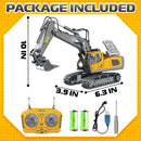 11-Channel Remote-Controlled Excavator Truck with 680-Degree Rotation