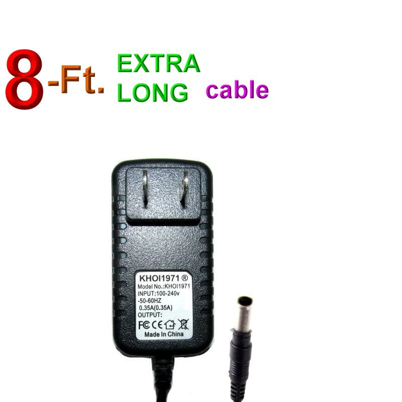 White AC Wall Charger Adapter for KidTrax Convertible KT1199WM KT1190WMC Ride-On Toy