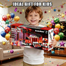 Large 6-in-1 Water Fire Truck Set with Six Race Cars for Kids Ages 3-5