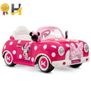 Minnie Mouse 6 Volt Electric Convertible Ride-On Car for Kids Ages 3 and Up