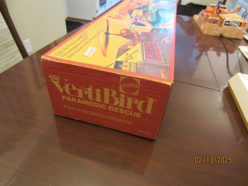 Vintage Mattel VertiBird Working Paramedic Rescue Helicopter Toy