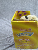 2001 Gemmy Vintage Kung Fu Dancing Hamster with Nunchucks in Black Gi