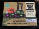 Dinosaur-Themed Vehicle Toys with Dual Battery-Operated Lights and Sounds