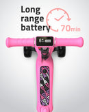 Elecorange T500 Kids Electric Scooter with Large Light-Up Wheels and Adjustable Settings