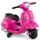Children's Licensed Vespa Ride-On Motorcycle with LED Headlight and Horn Sound