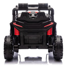 Black 24V 400W Kids UTV Ride-On Car with Parental Remote and Four-Wheel Suspension LED