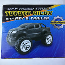 Grandex Toyota Hilux Adventure Truck with ATV & Trailer, Lights & Sounds 61313
