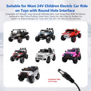 24V Charger for Ride-On Toys – Works with Power Wheels and Kids Ride-Ons