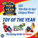 Flying Turtle Sit Skate Racer for Kids, Red