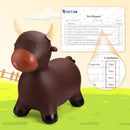 Bouncy Inflatable Bull Hopper Ride-On Toy for 18 Months and Up, Perfect for Indoor and Outdoor Fun