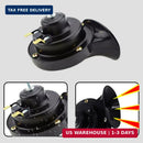 Pair of High-Volume Snail Car Horns, 12V 300DB Sturdy Horn Set