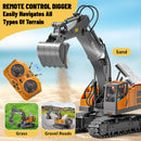 SJYN 13-Inch Remote Control Excavator Toy