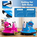 Electric 12V Blue Bumper Car for Kids and Toddlers with 360° Spin Feature
