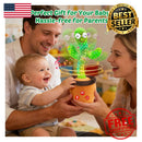 Interactive Cactus Toy with 50 Songs, Voice Repetition, Adjustable Volume, and Auto Sleep Feature