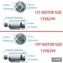 Set of 2 High-Speed 24V RS555 35000RPM 7R Motors (19T) for Fisher Price Power