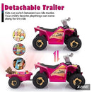 TOBBI 6V Kids ATV Ride-On Toy with Music - 42x16x19 inches Plastic Vehicle