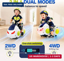 2-in-1 Ride-On Motorcycle and Car Toy for Toddlers, Drifting Fun