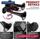 150dB Super Loud Train Horn for Cars and Trucks - All-in-One 12V Air Horn System