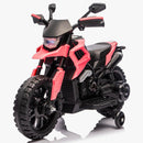 Pink/Black Kids Battery-Powered Motorcycle with Training Wheels and USB/AUX/MP3 Connectivity
