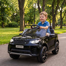 12V Kids' Ride-On Land Rover Electric Car in Black