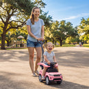 Convertible Ride-On Push Car, Official Land Rover Discovery, Pink