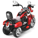 Red 3-Wheel Chopper Trike for Kids with Headlight and Horn