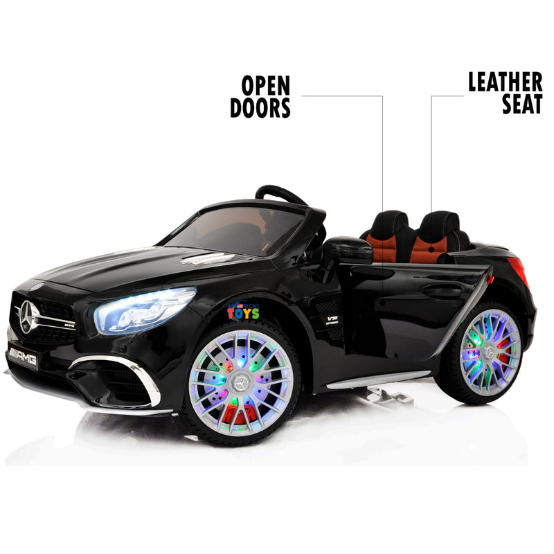 Kids Ride-On Remote Control Car with MP4 Screen LED Wheels Licensed Mercedes-Benz Various Colors