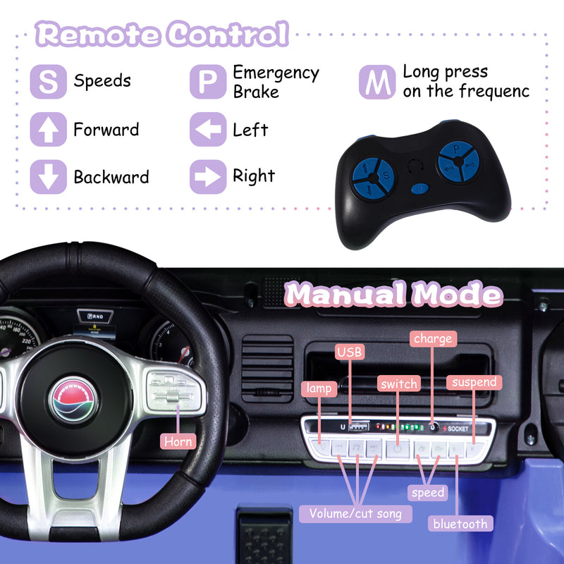 Kids 12V Electric Ride-On Jeep Truck with Remote Control and Powerful Battery