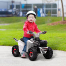 Aosom 6V White Quad ATV for Toddlers Aged 18-36 Months