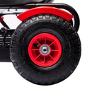 Aosom Red Pedal Go Kart for Kids with Adjustable Seat and Handbrake, Ages 5-12